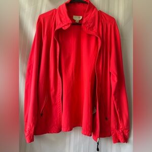 Tangerine Jacket Paradise Pink Full Zipper Size Medium Athletic Bright Neon VGUC